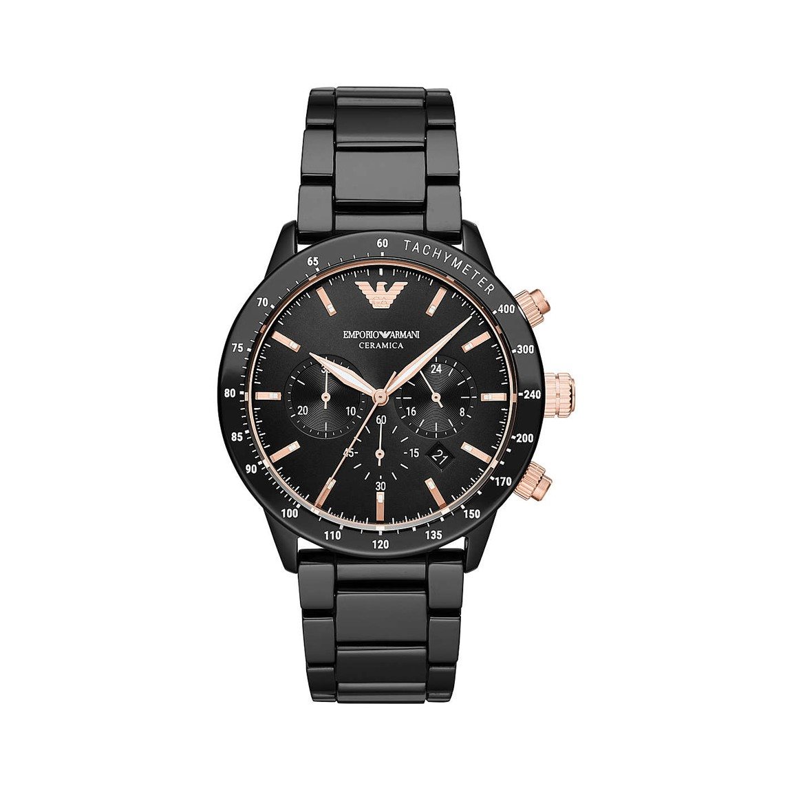 Orologio armani 2025 ceramica nero uomo